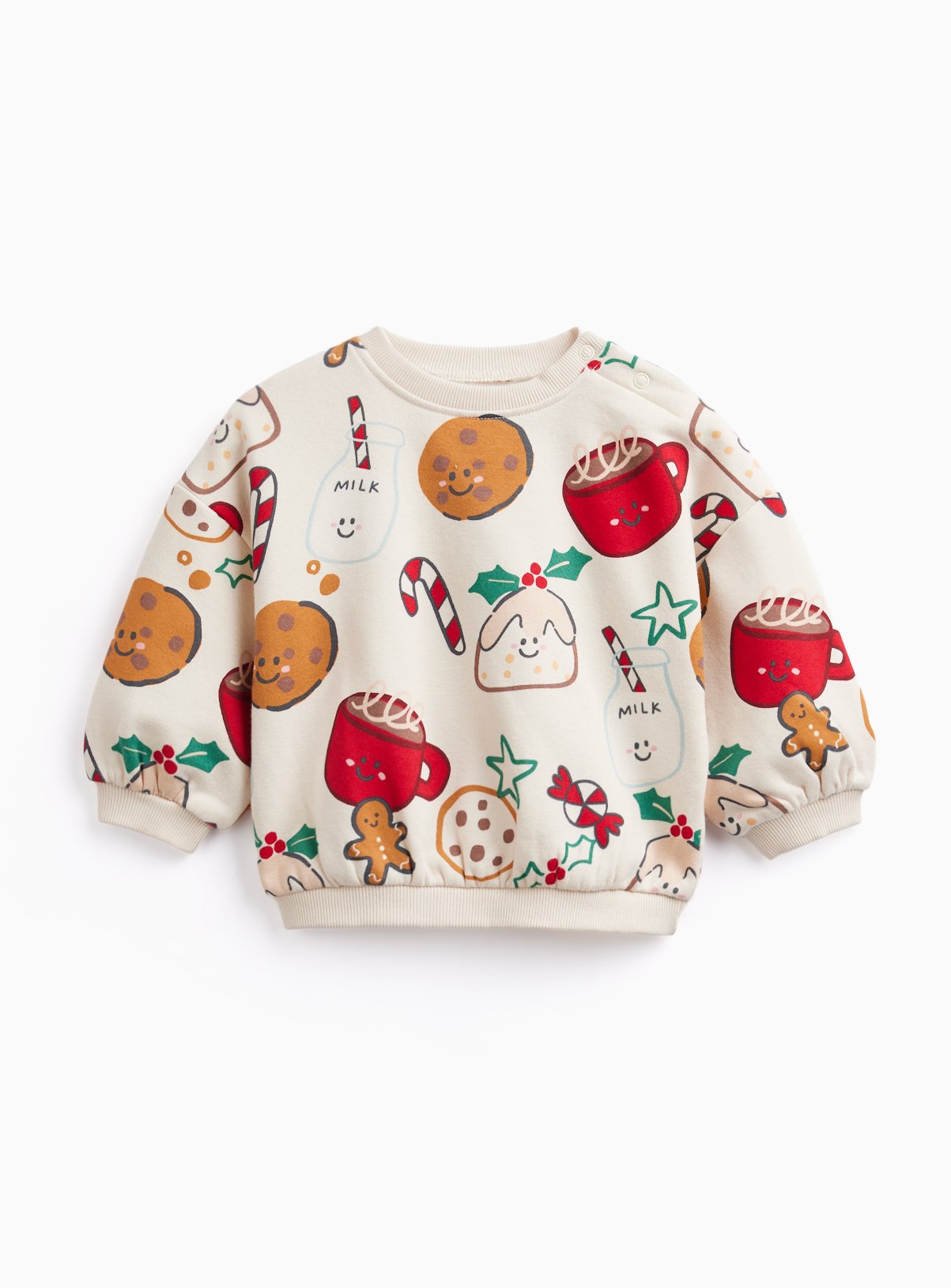 Christmas All-Over Print Sweatshirt 3-6 months - Image 1 thumbnail